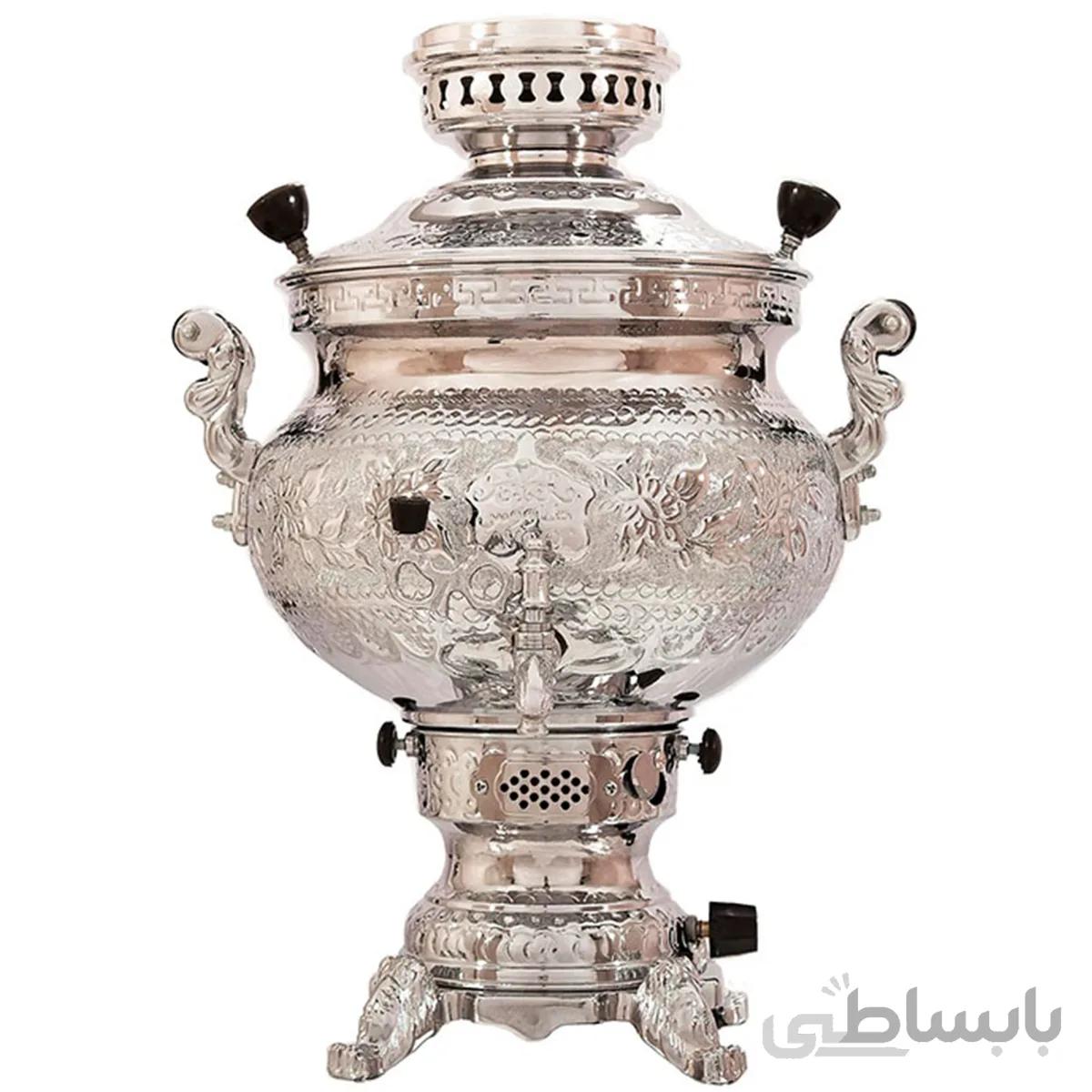 سماور ذغالی طاووس مدل هخامنشی 3-121 ا Tavoos 121-3 Coal Samovar