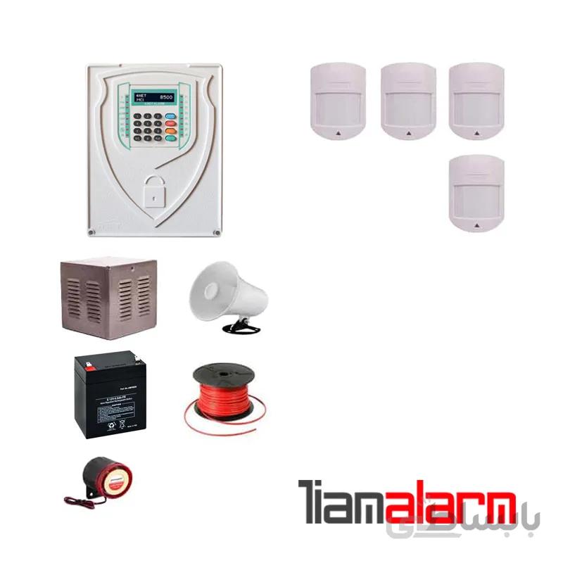 پکیج دزدگیر اماکن با سیم مدل فورنت سیم کارتی و تلفنیB500H64