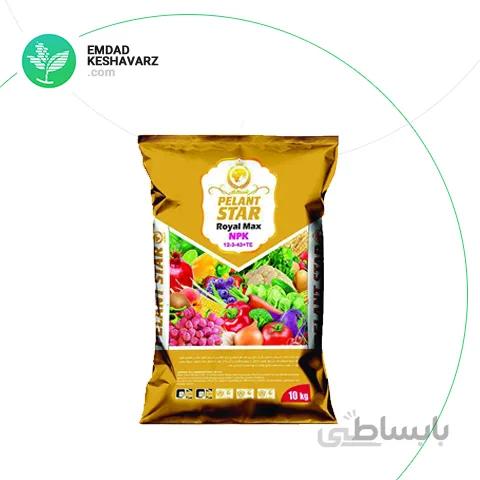کود رویال مکس NPK 12-3-43+TE کیسه 10 کیلویی پلنت استار