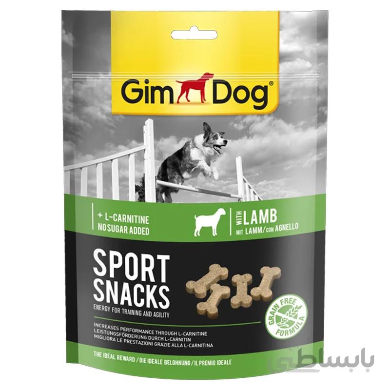تشویقی اسنک ورزشی سگ جیم داگ مدل(Sport snacks Mini Bones lamb) طعم بره با وزن 150 گرم