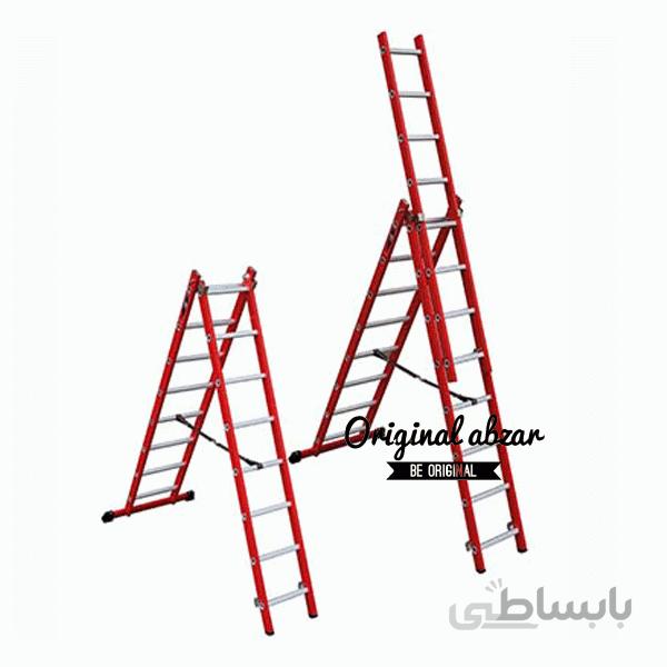 نردبان مخابراتی 2 کشو 16 پله 4.5 متری اولدوز اسلایدینگ