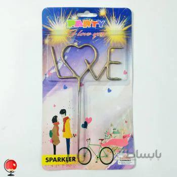 فشفشه سیمی love طلایی