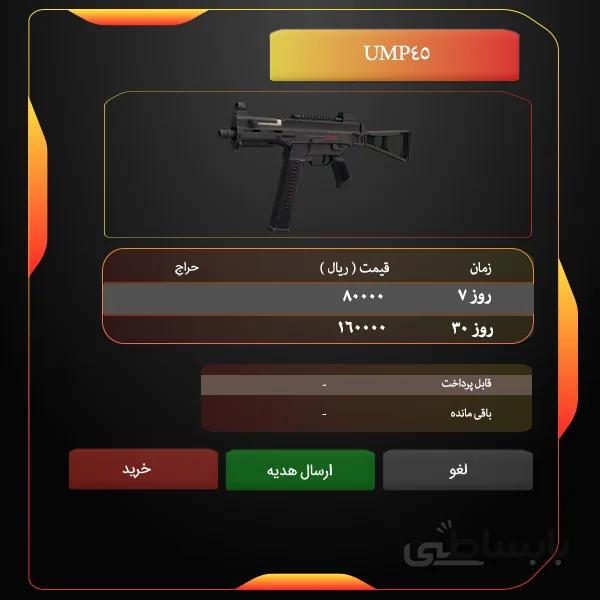 تمدید اسلحه سبک زولا UPM45