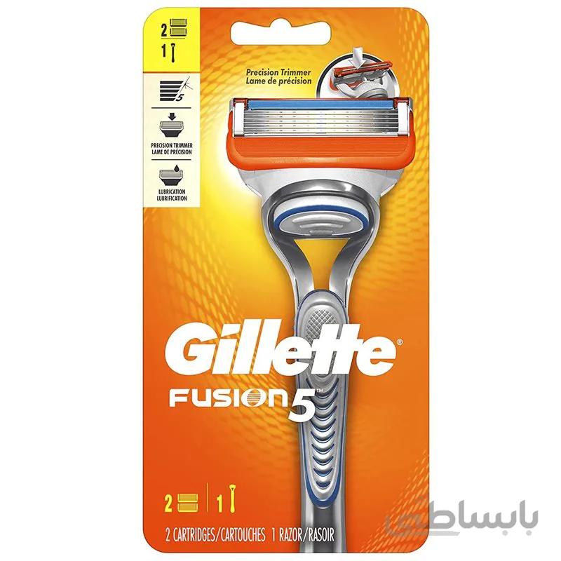 خودتراش ژیلت فیوژن 5 با 2 یدک ا Fusion 5 gillette
