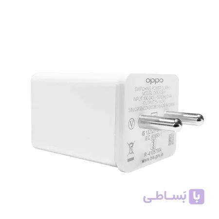 آداپتور 2 پین فست شارژ 4 آمپر و 5 ولت اصلی اُپو OPPO Fast Charger