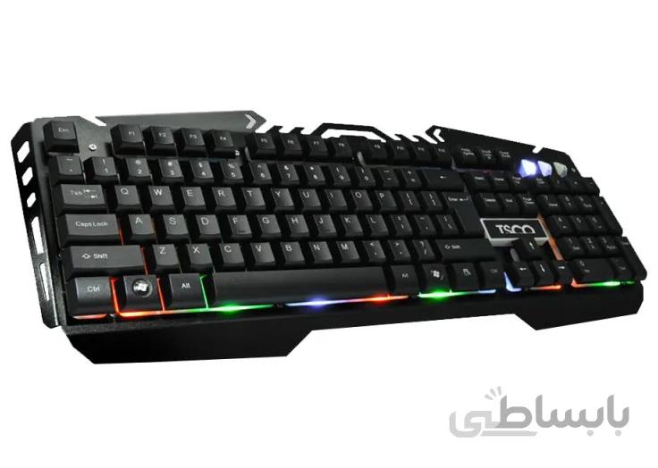 کیبورد تسکو مدل TK 8021L سری RGB با حروف فارسی | TSCO Keyboard USB Wired RGB ا TSCO Keyboard USB Wired RGB TK 8021L0