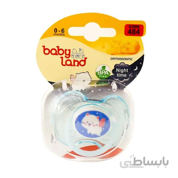 پستانک فندوقی بیبی لند تمام سیلیکونی ا Baby Land All Silicone Hazelnut Pacifier