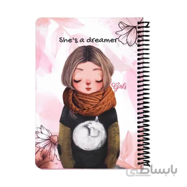 دفتر دات نوت طرح دختران Girls سایز A5 کد 04