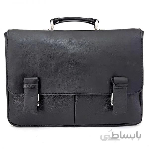 کیف اداری یک طبله چرم دو قفل LB429