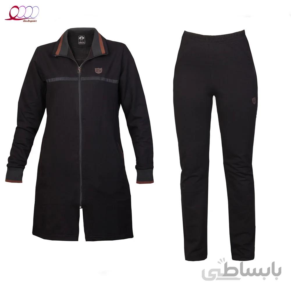 مانتو و شلوار زنانه نخی اسپرت طرح نایک (1011)