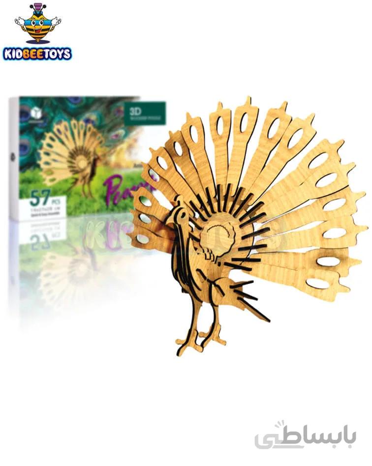 پازل چوبی سه بعدی طرح حیوانات