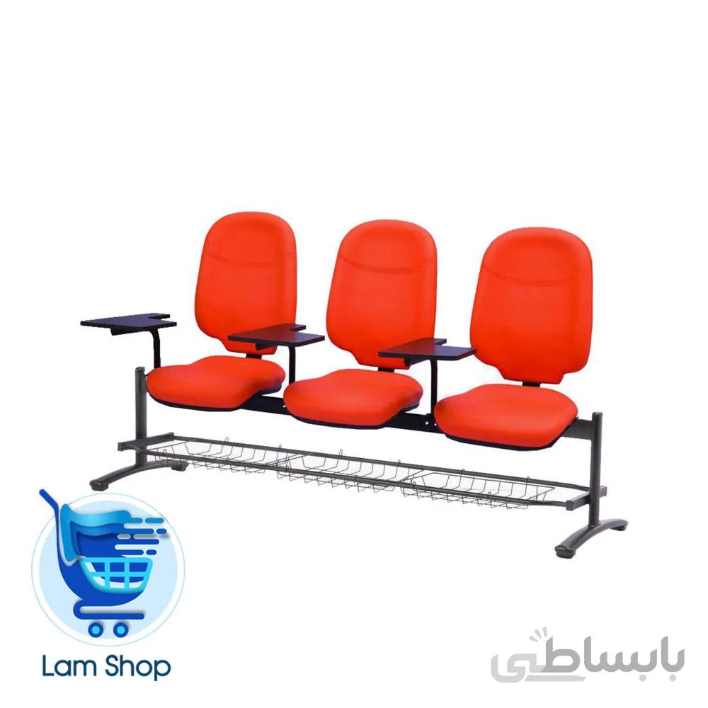 صندلی انتظار دانش آموزی آلفا W913P3NTA رایانه صنعت 3نفره