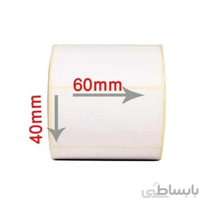 لیبل برچسب حرارتی تک ردیف 1000 Thermal Labe 40*60