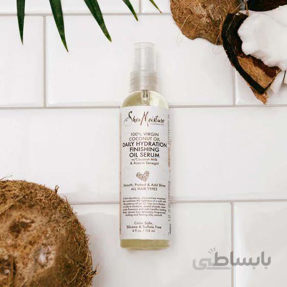 سرم درمانی روغن نارگیل مو شیمویسچرز ا Shea moisture coconut oil daily hydration finishing oil serum