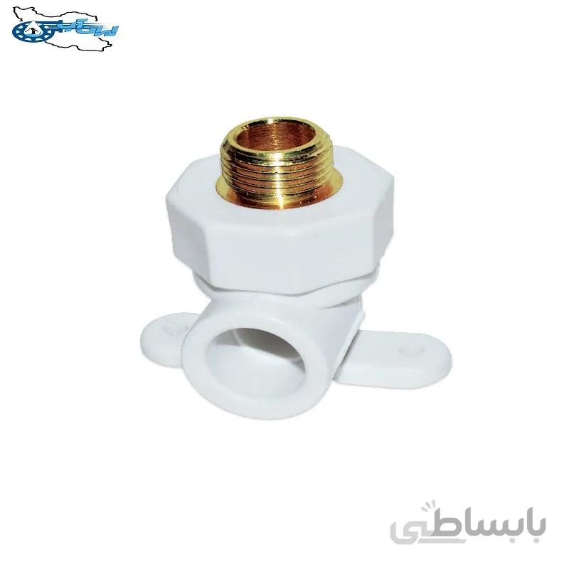 زانو یکسر بوشن فلزی دیواری 20 در 3/4