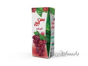 آبمیوه انگور قرمز سن ایچ پاکت 200cc باکس 36 عددی