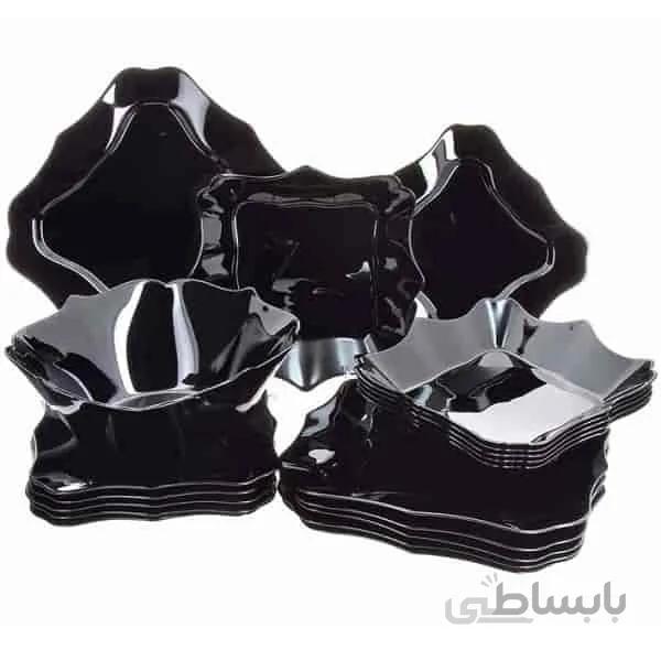 سرویس آرکوپال 26 پارچه کامل آتنتیک سیاه لومینارک ا درجه عالی سرویس آرکوپال 6 نفره Luminarc Kitchen Set