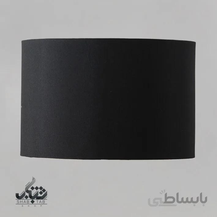 شید آباژور مدل طلقی استوانه سایز 35 مشکی – سرپیچ E27