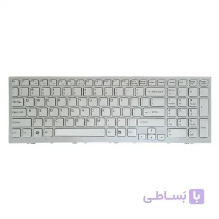 کیبورد لپ تاپ سونی VPC-EE سفید-با فریم