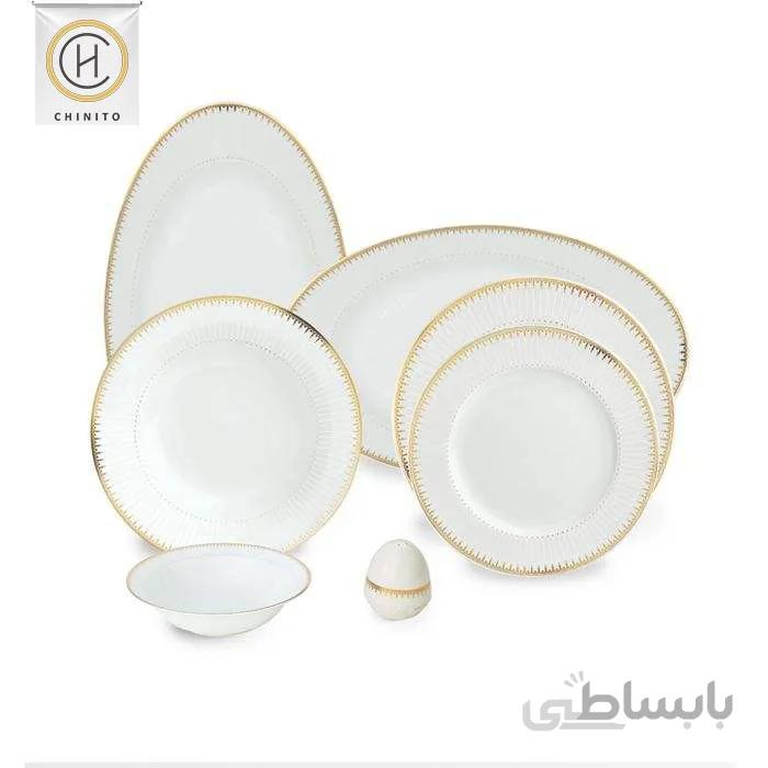 سرویس چینی زرین 6 نفره غذاخوری سپیدار (28 پارچه) ا Zarin Iran ItaliaF Sepidar 28 Pieces Porcelain Dinnerware Set