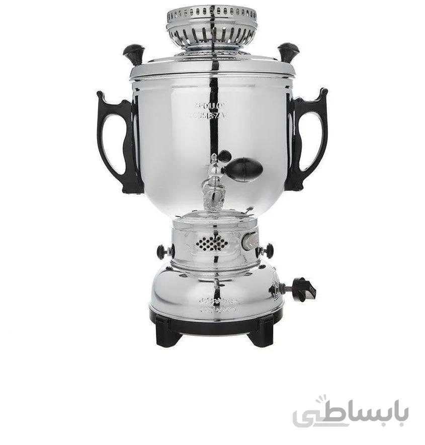 سماور گازی آپولون مدل دولوکس ترموکوبل دار ظرفیت 6 لیتر