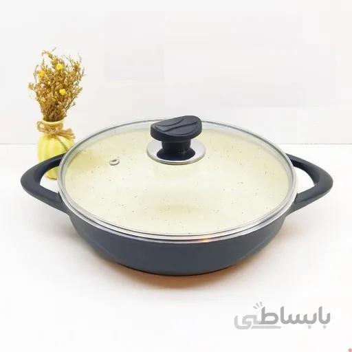 تابه دو دسته سایز 40 دربدار مدل کلاسیک عروس