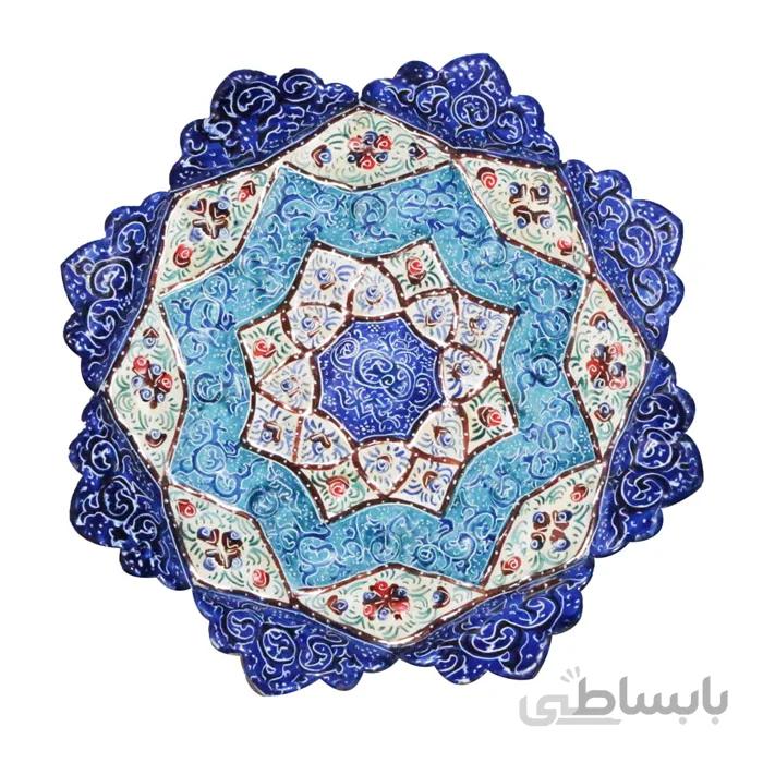 بشقاب میناکاری 16 سانتی متری کد E-10