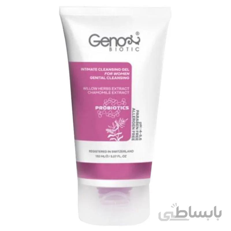ژل بهداشتی پروبیوتیک بانوان ژنوبایوتیک ا Geno Biotic Probiotic Intimate Cleansing Gel For Women