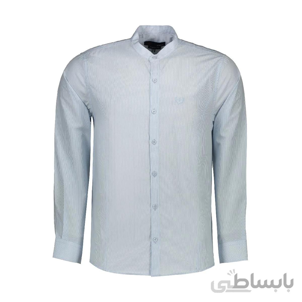 پیراهن آستین بلند مردانه یقه فرنچ