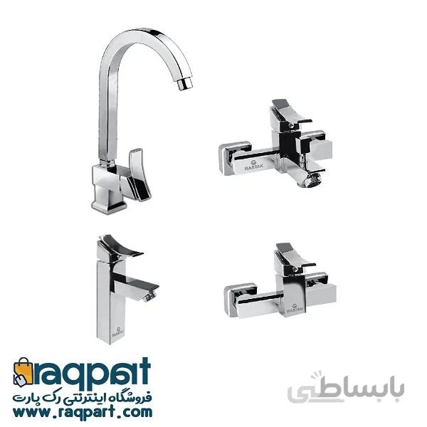 ست شیراآلات رستاک مدل آتریس کروم
