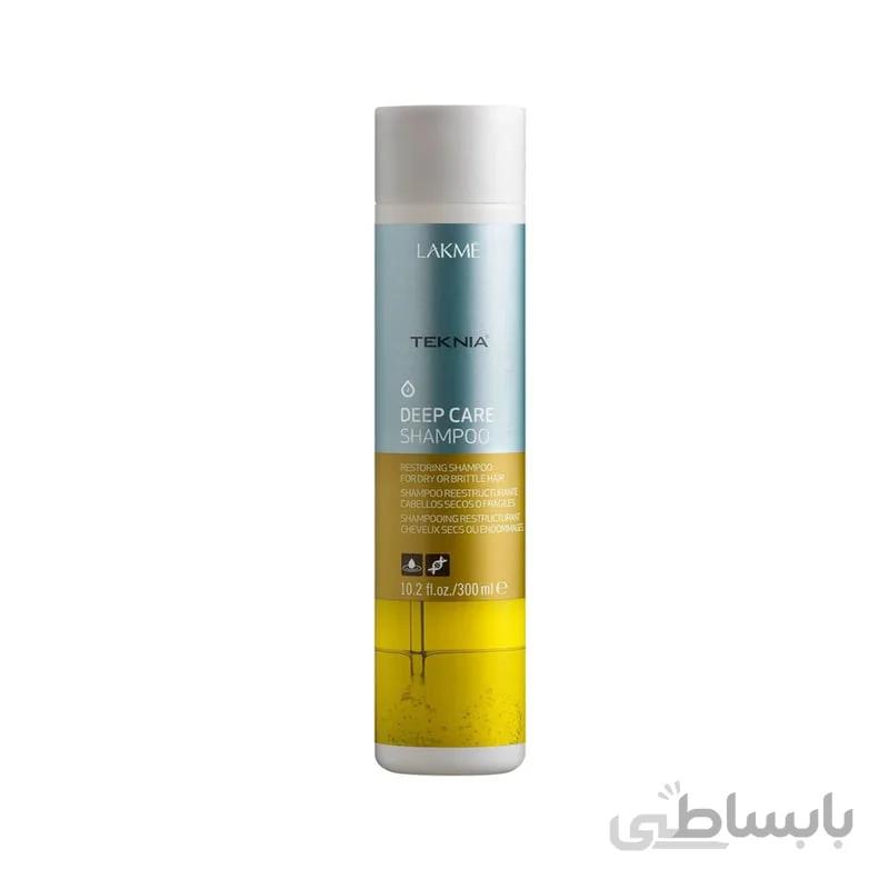 شامپو ری استراکچرینگ مو تکنیا لاکمه Lakme Teknia Deep Care Shampoo 300ml