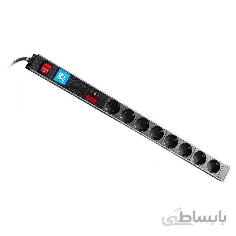 محافظ برق ۸ خانه ارت دار پارت الکتریک با کابل ۱/۸ متری PE6642 Rack Mount