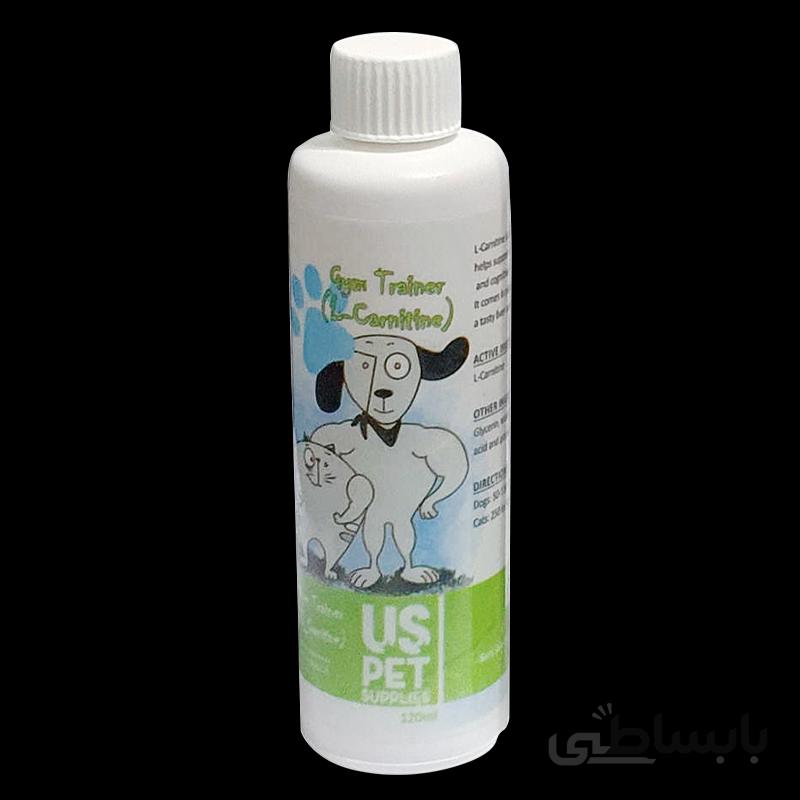 شربت چربی سوز ال کارنتین یو اس پت مخصوص سگ و گربه 120 میلی لیتری