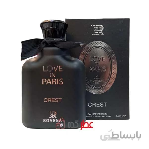 ادکلن زنانه روونا Rovena Crest Love In paris حجم 100 میل "کرید لاو این بلک"