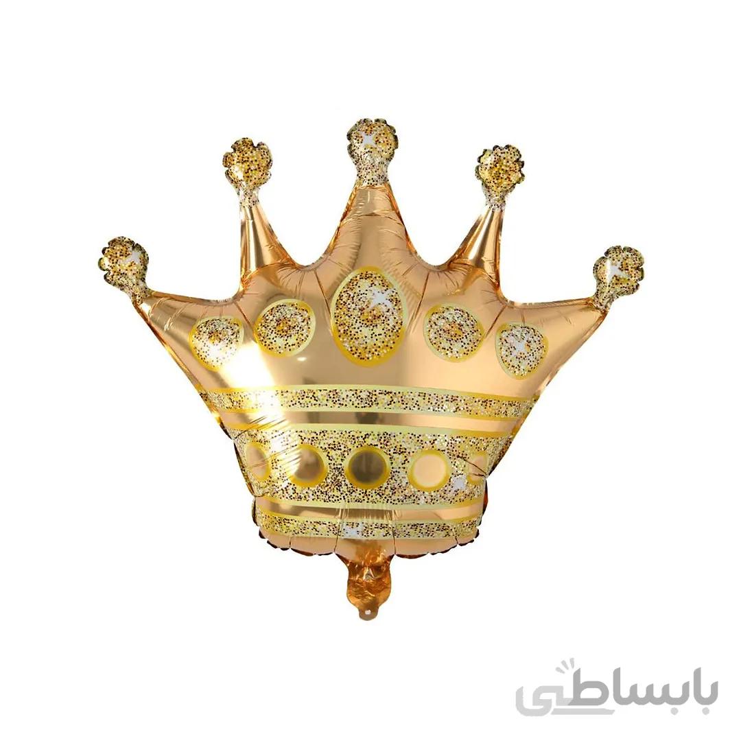 بادکنک فویلی تاج طلایی Crown Gold مدل STF183
