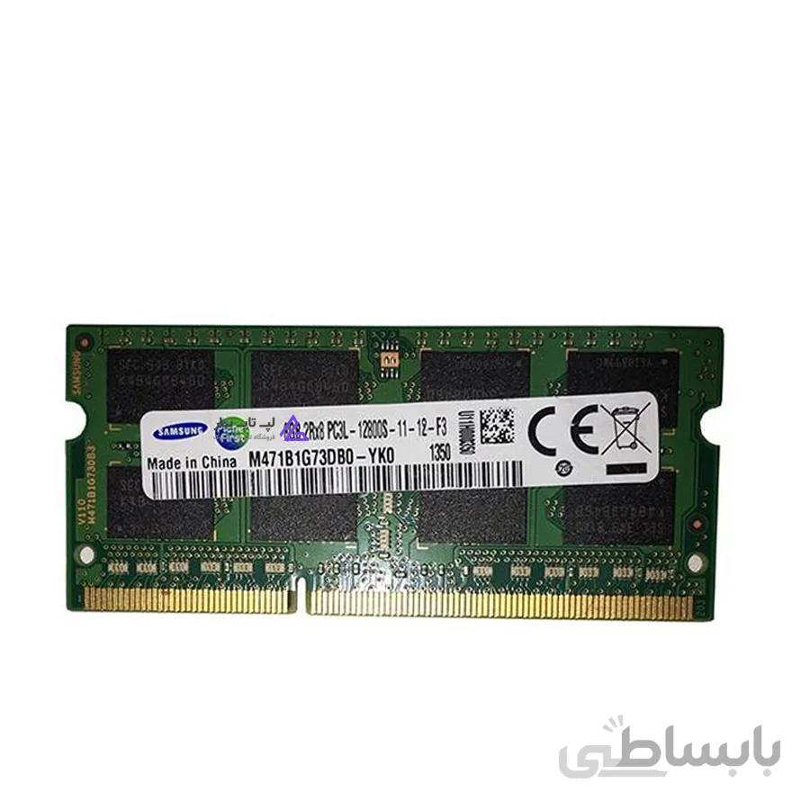 رم لپ تاپ سامسونگ مدل DDR3 12800s MHz PC3L ظرفیت 2GB