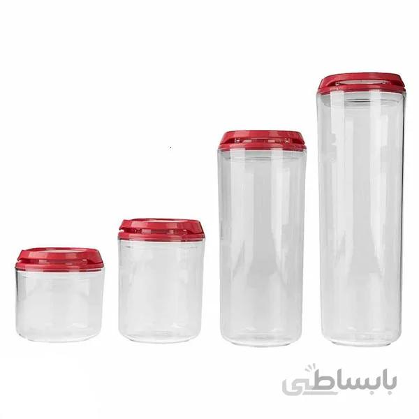 ست جا حبوباتی پلاستیکی هوم کت مدل النا