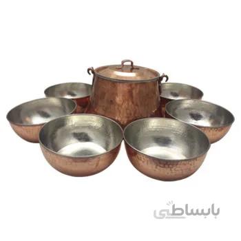 سرویس دیزی پز 8 پارچه مسی توت کالا tootkala