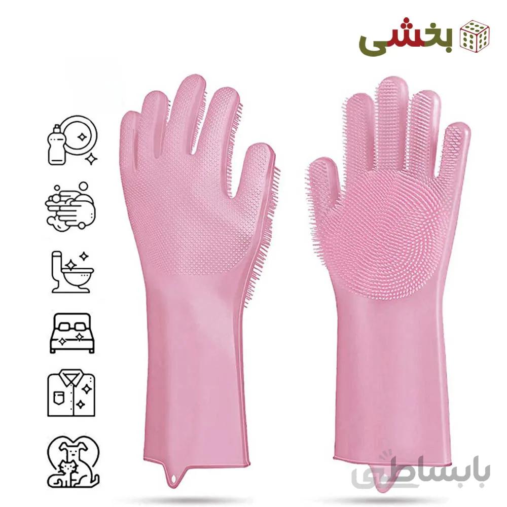 دستکش اسکاچ دار سیلیکونی