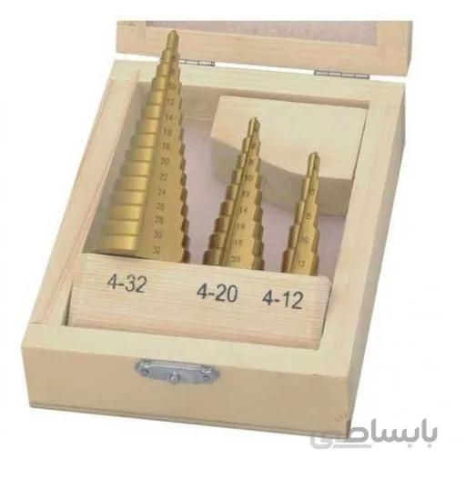 مته کاجی هرمی مخروطی سه عددی