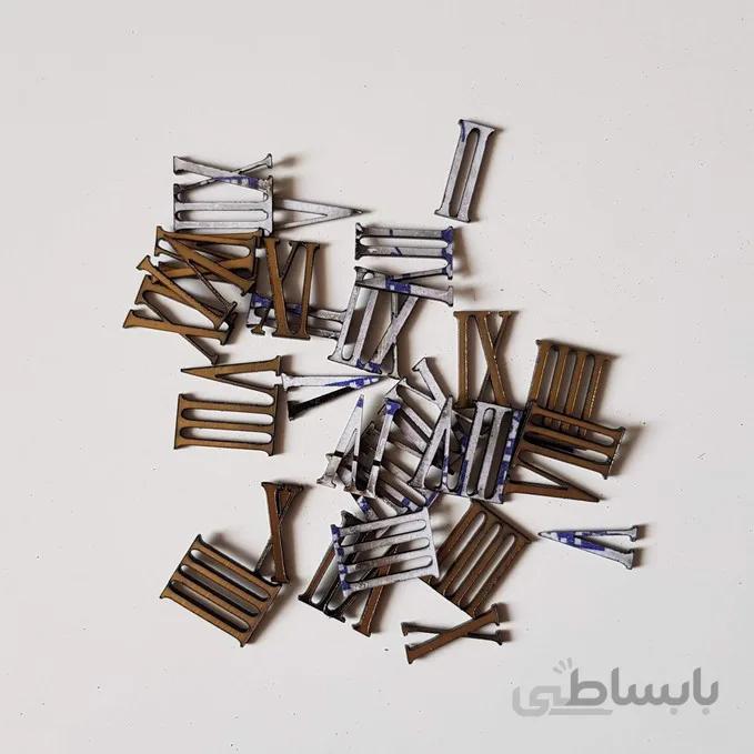 اعداد ساعت یونانی سایز کوچک (طلایی)
