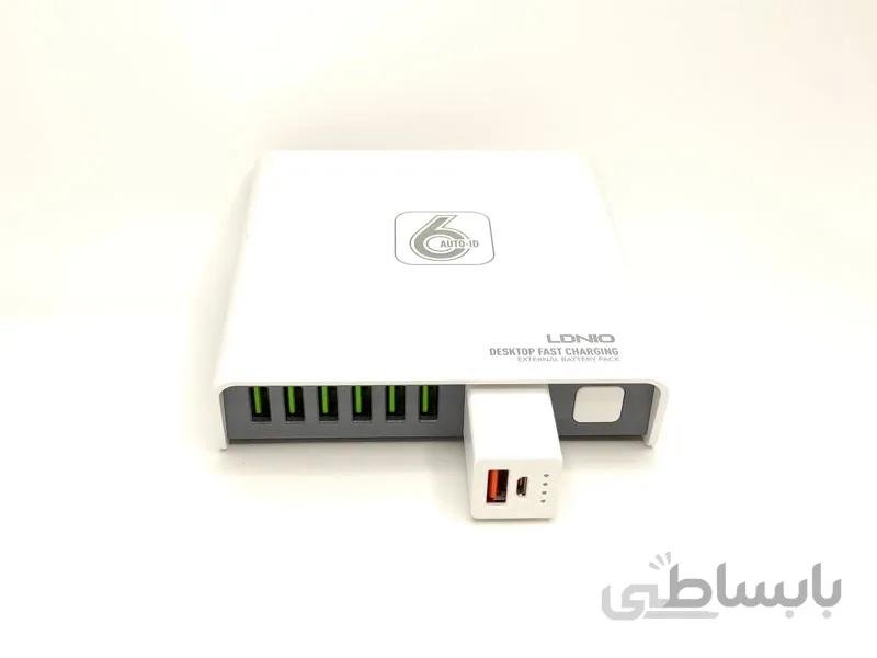 شارژر موبایل الدینیو 6 پورت به همراه پاوربانک مدل A6802