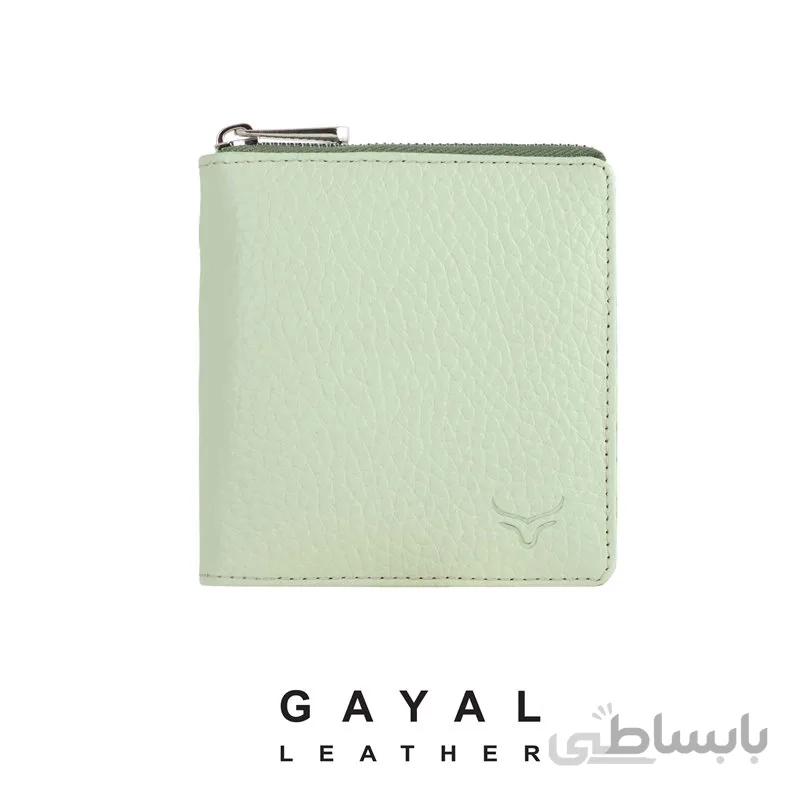 کیف پول زنانه چرم گَیال W64 کاهویی