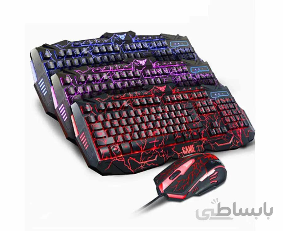 ست موس و کیبورد مدل V100 گیمینگ