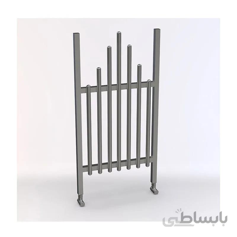 حوله خشک کن آلومینیوم کروم مات لاکچری طرح2