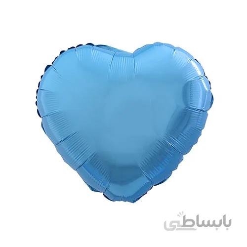 بادکنک فویلی قلب آبی
