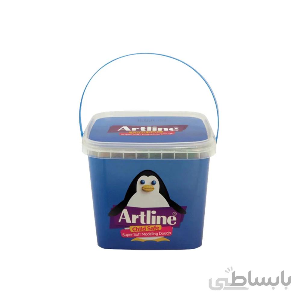 خمیر بازی آرت لاین سطلی 12 رنگ