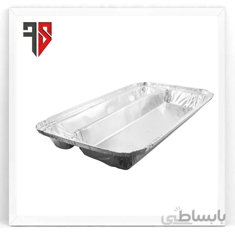 دیس آلومینیومی کبابی دوخانه 340