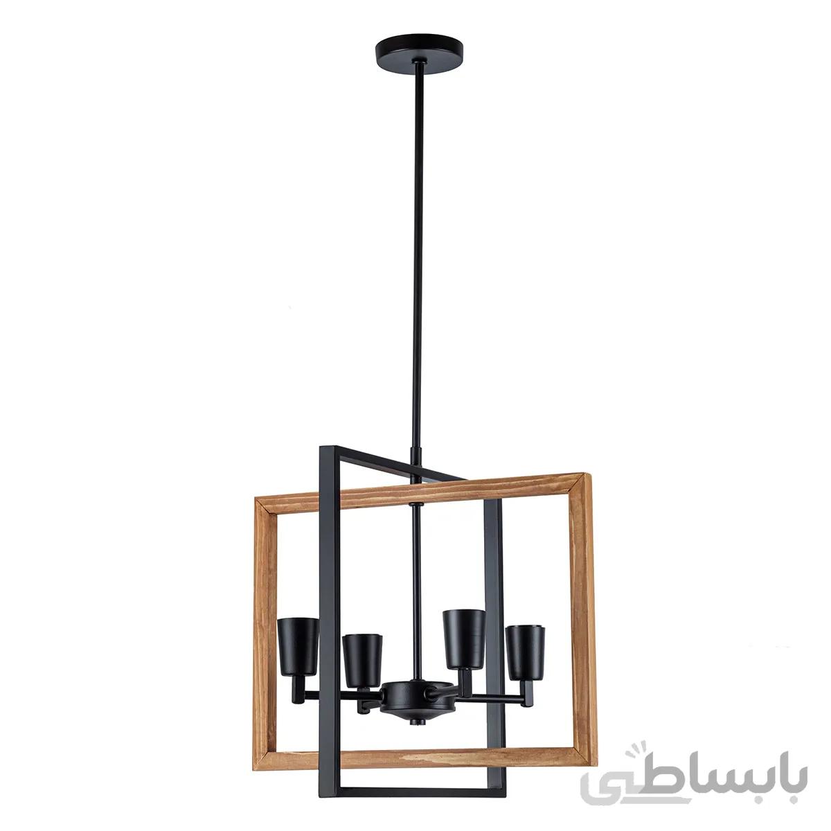 لوستر مدرن چشمه نور کد A1332/4-BK