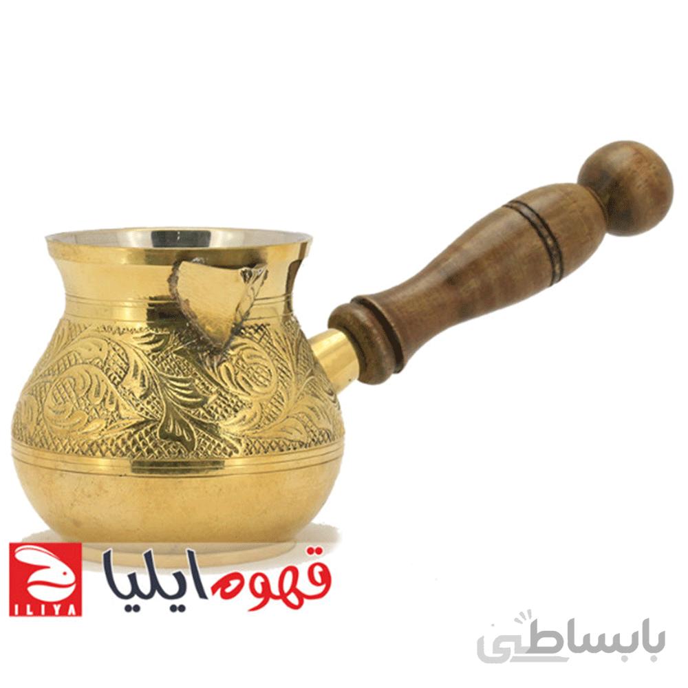 قهوه جوش ترک روگازی برنجی قلمکار